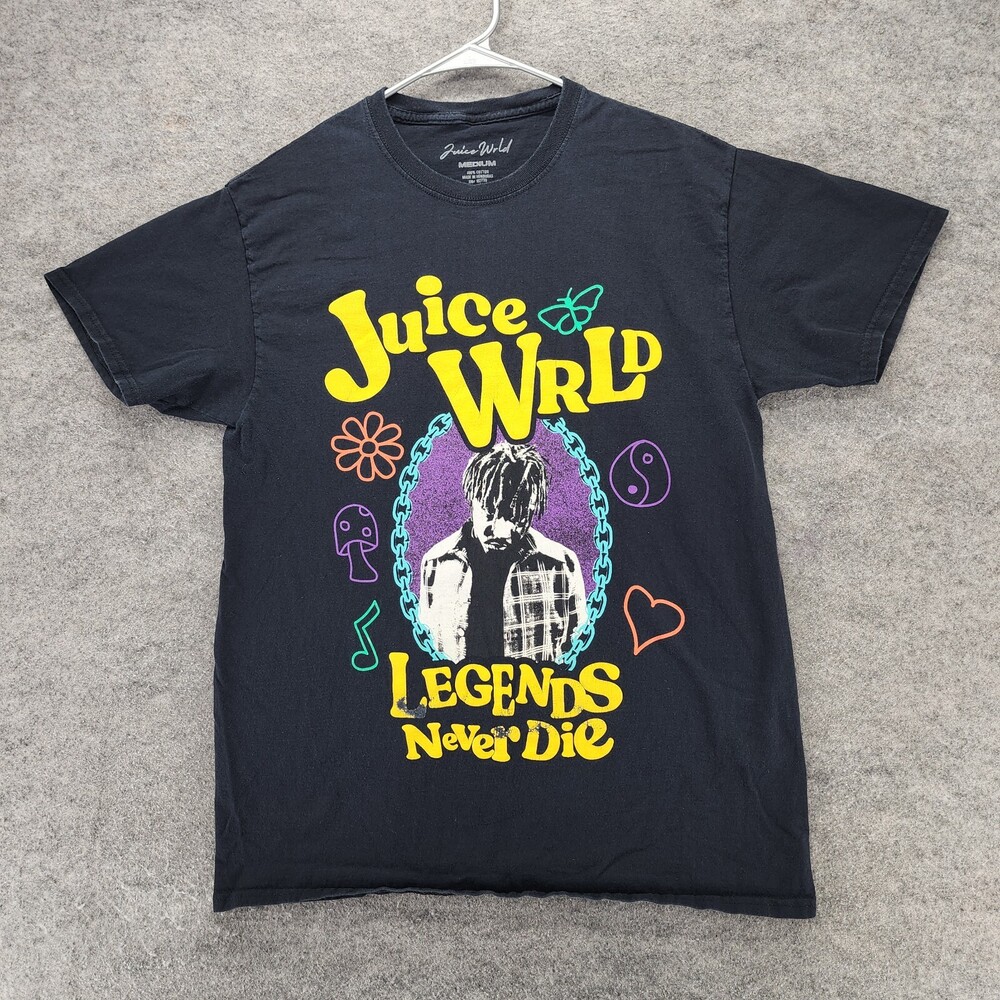 Juice WRLD Shirt Mens Medium Short Sleeve Black Legends Never Die